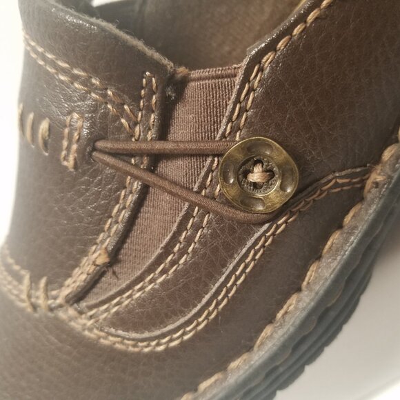 Earth Spirit Brown Pebbled Leather Slip-On Loafers - Picture 3 of 15